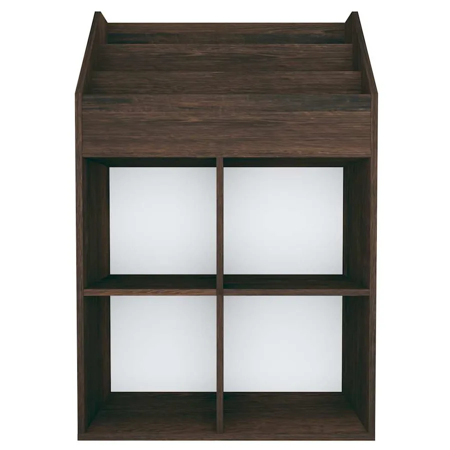 Porte-revue pour enfants Chêne fumé 71x30x114cm Bois ingénierie - 3