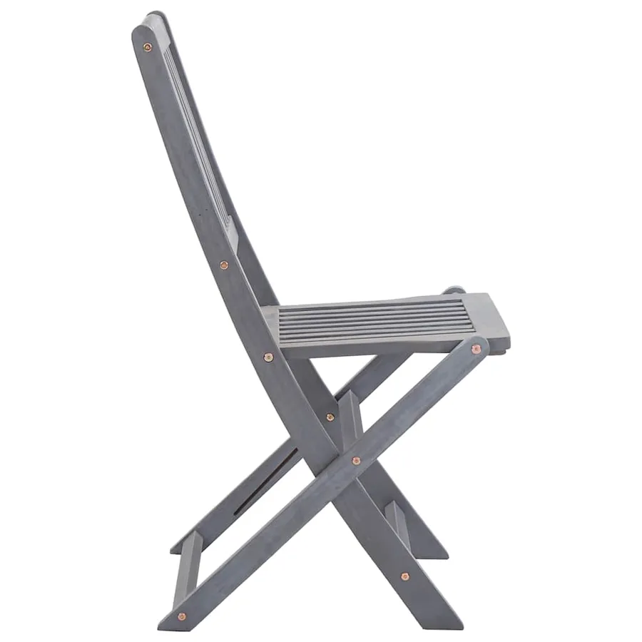 Chaises pliables d'extérieur lot de 2 et coussins Bois d'acacia - 11
