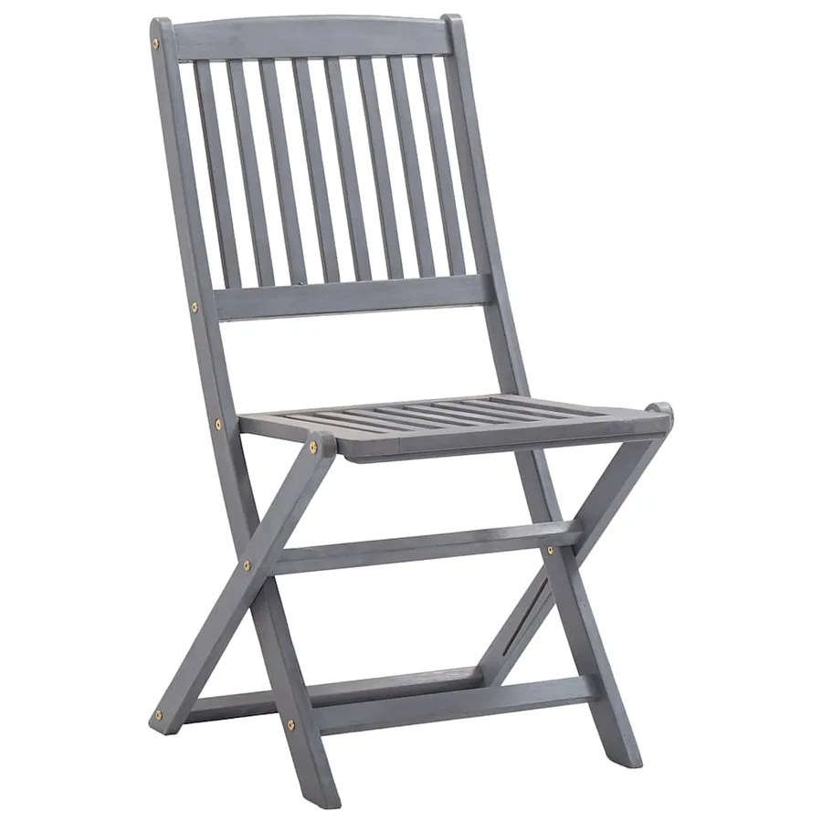 Chaises pliables d'extérieur lot de 2 et coussins Bois d'acacia - 9