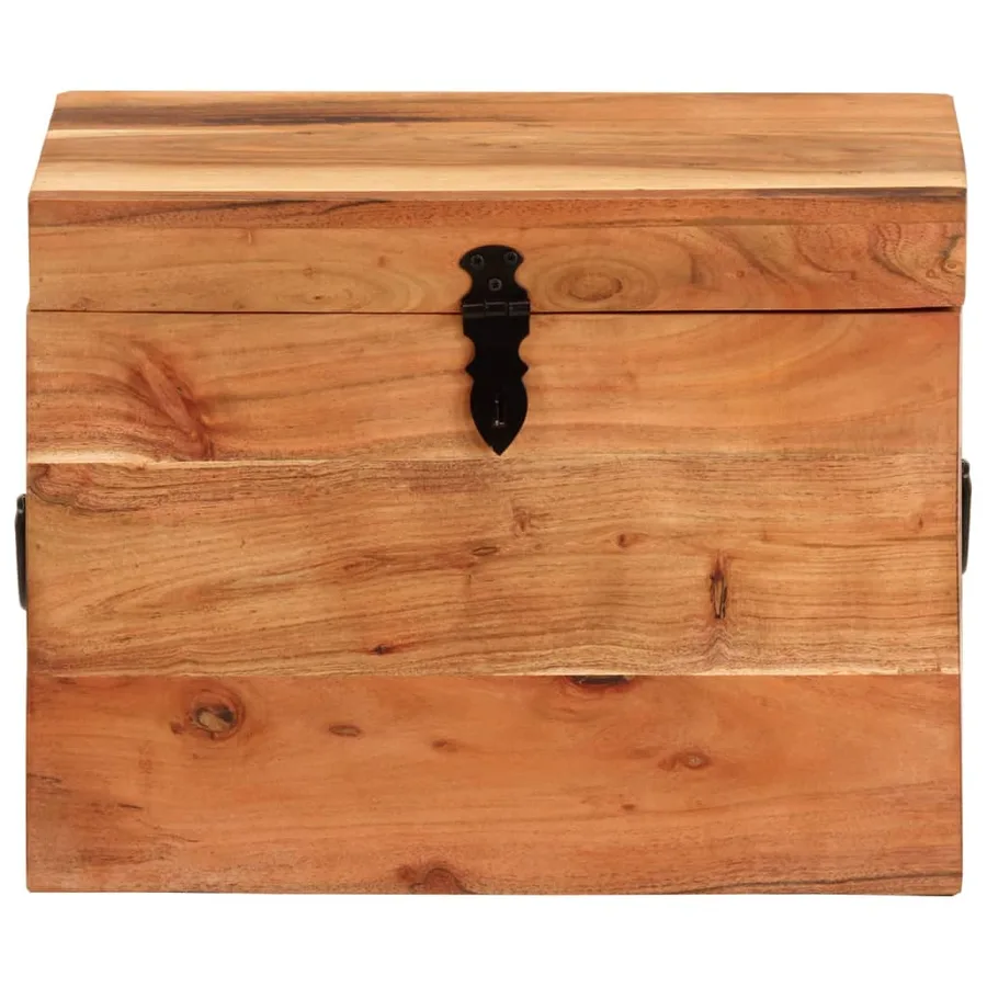 Boîte de rangement 39x28x31 cm Bois massif d'acacia - 2