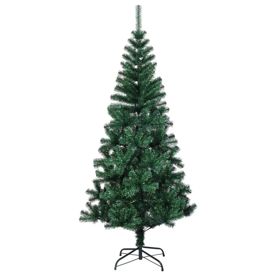 Sapin de Noël artificiel pointes iridescentes Vert 210 cm PVC - 2