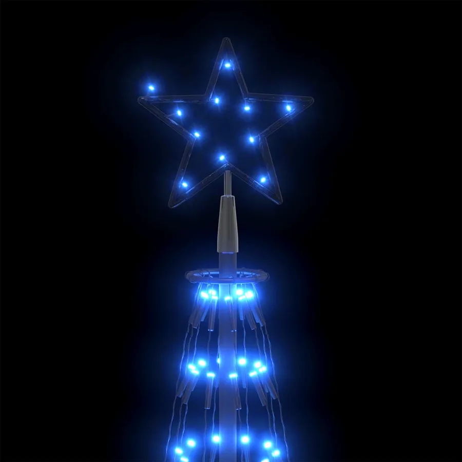 Sapin de Noël cône 752 LED bleues Décoration 160x500 cm - 4