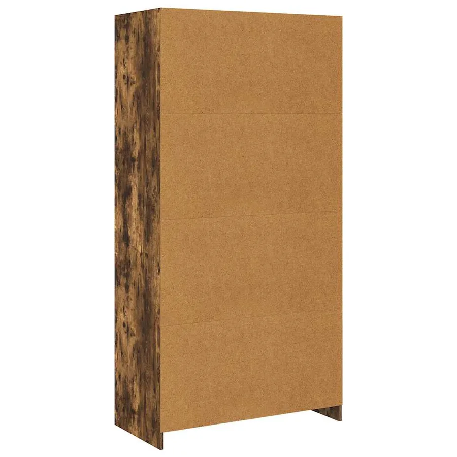 Garde-robe Chêne fumé 100x50x200 cm Bois d'ingénierie - 6