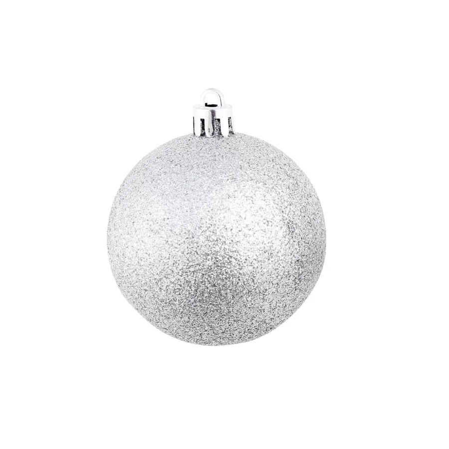 Ensemble de boules de Noël 100 pcs 3/4/6 cm Argenté - 5