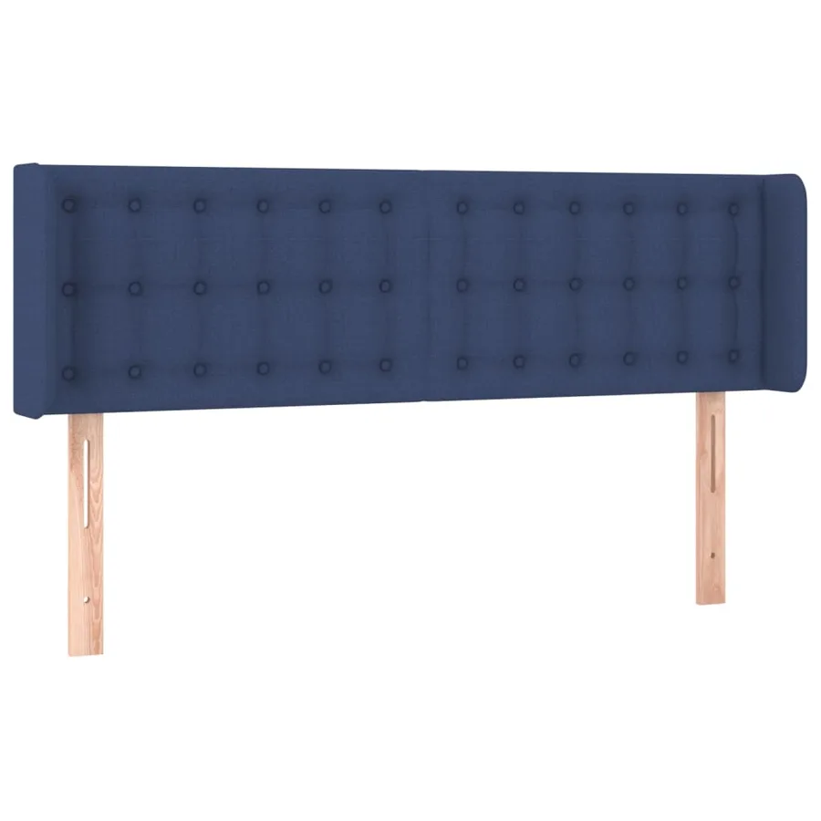 Tête de lit à LED Bleu 147x16x78/88 cm Tissu - 3