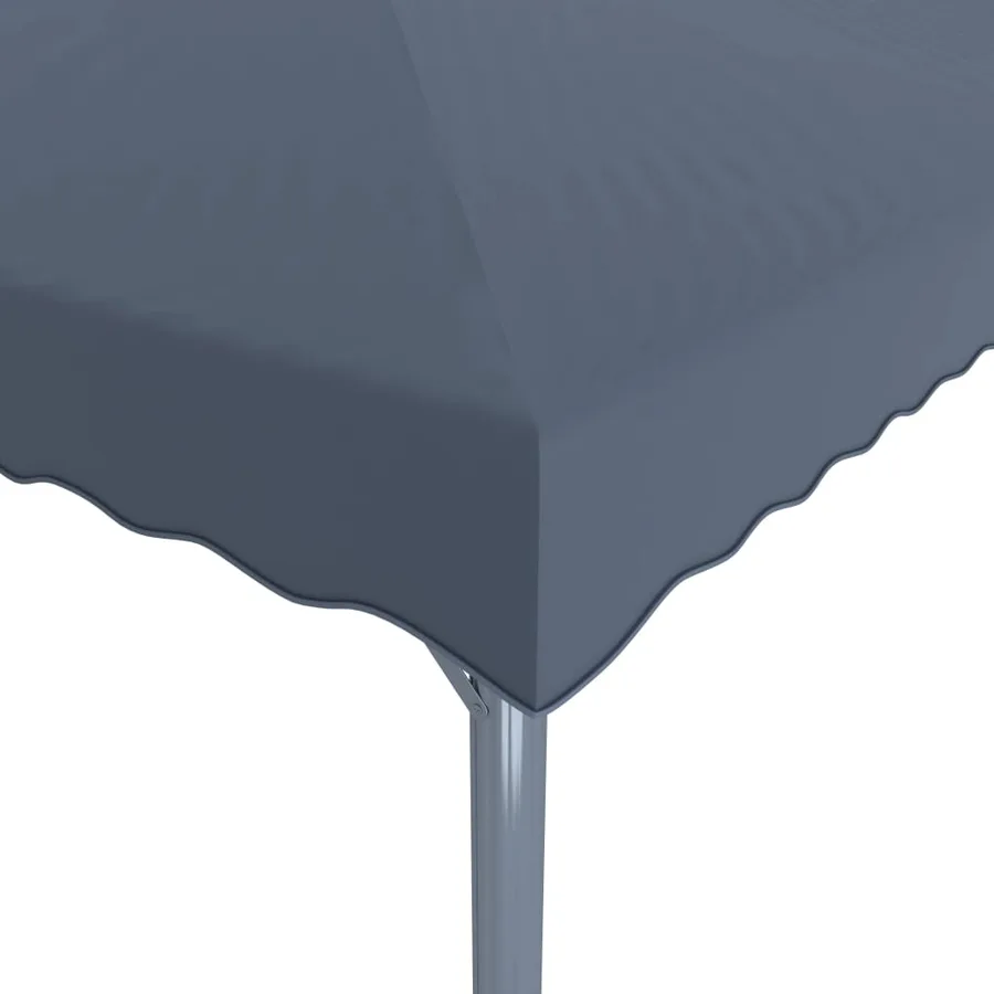 Tonnelle avec guirlande lumineuse LED 300x300 cm Anthracite - 5
