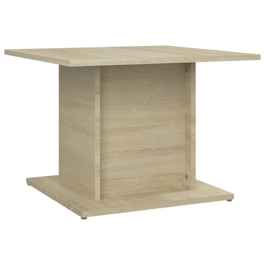 Table basse chêne sonoma 55,5x55,5x40 cm bois d'ingénierie - 2