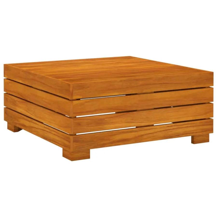 Salon de jardin 4 pcs avec coussins Bois d'acacia solide - 6