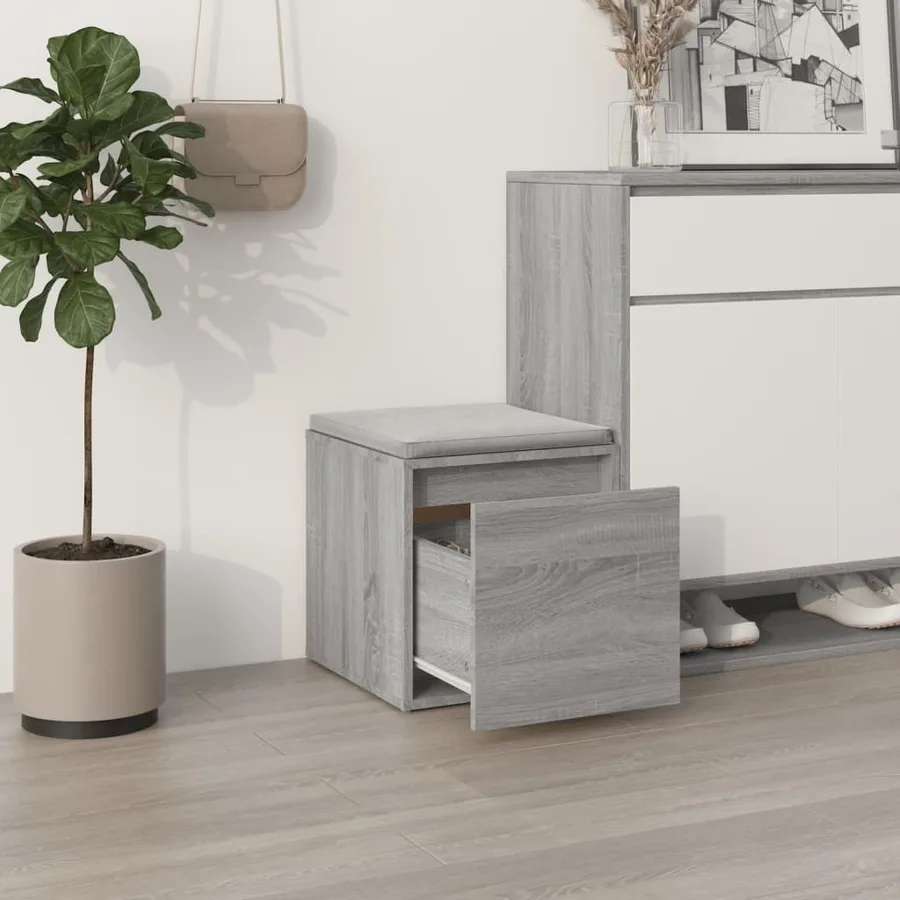 Tiroir boîte Sonoma gris 40,5x40x40 cm Bois d'ingénierie - 3