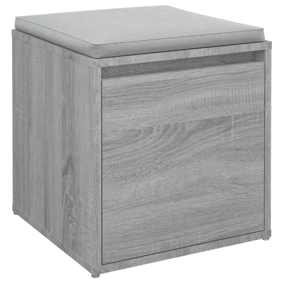 Tiroir boîte Sonoma gris 40,5x40x40 cm Bois d'ingénierie - 4
