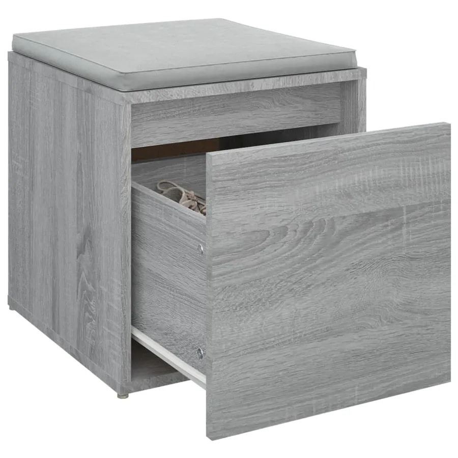 Tiroir boîte Sonoma gris 40,5x40x40 cm Bois d'ingénierie - 5