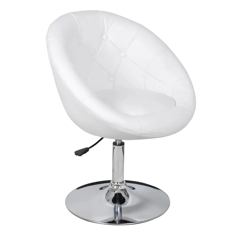 Tabouret de bar Blanc Similicuir - 2
