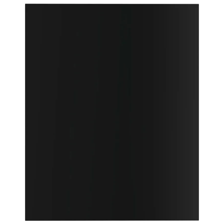 Panneaux de bibliothèque 8 pcs noir brillant bois d’ingénierie - 4
