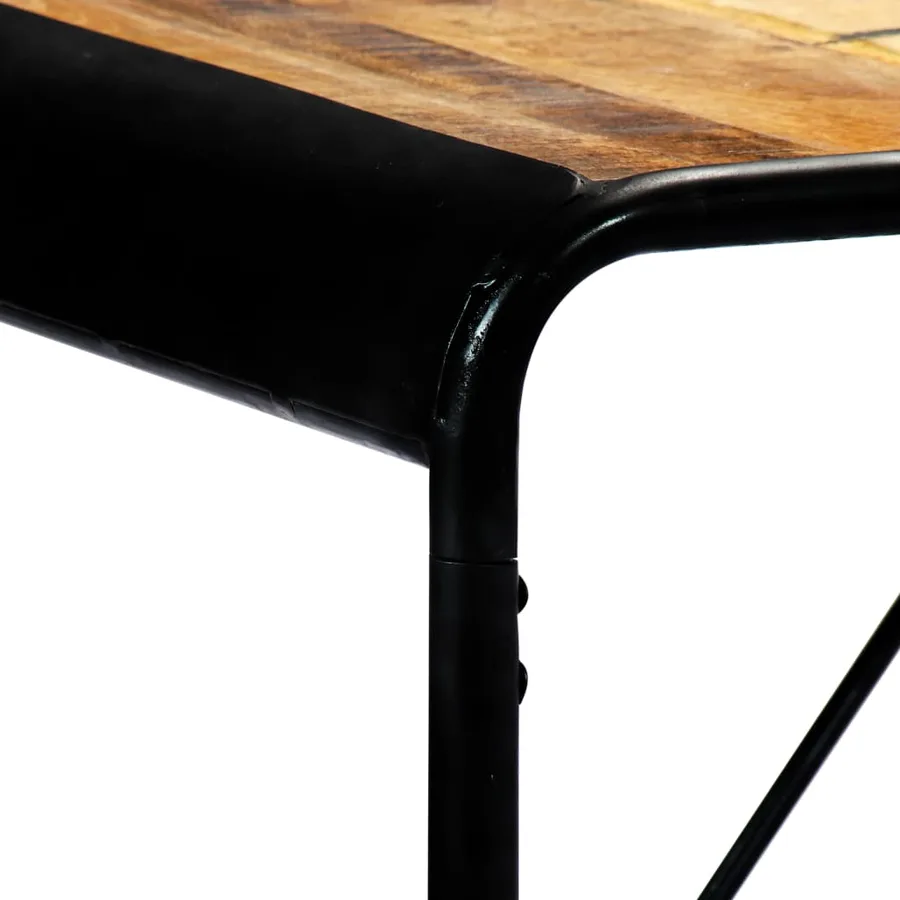 Table de salle à manger 180x90x76 cm Bois de manguier brut - 5