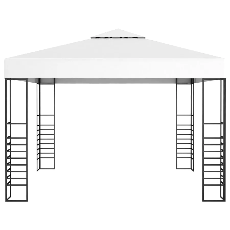 Tonnelle de jardin 3 x 3 m Blanc - 2