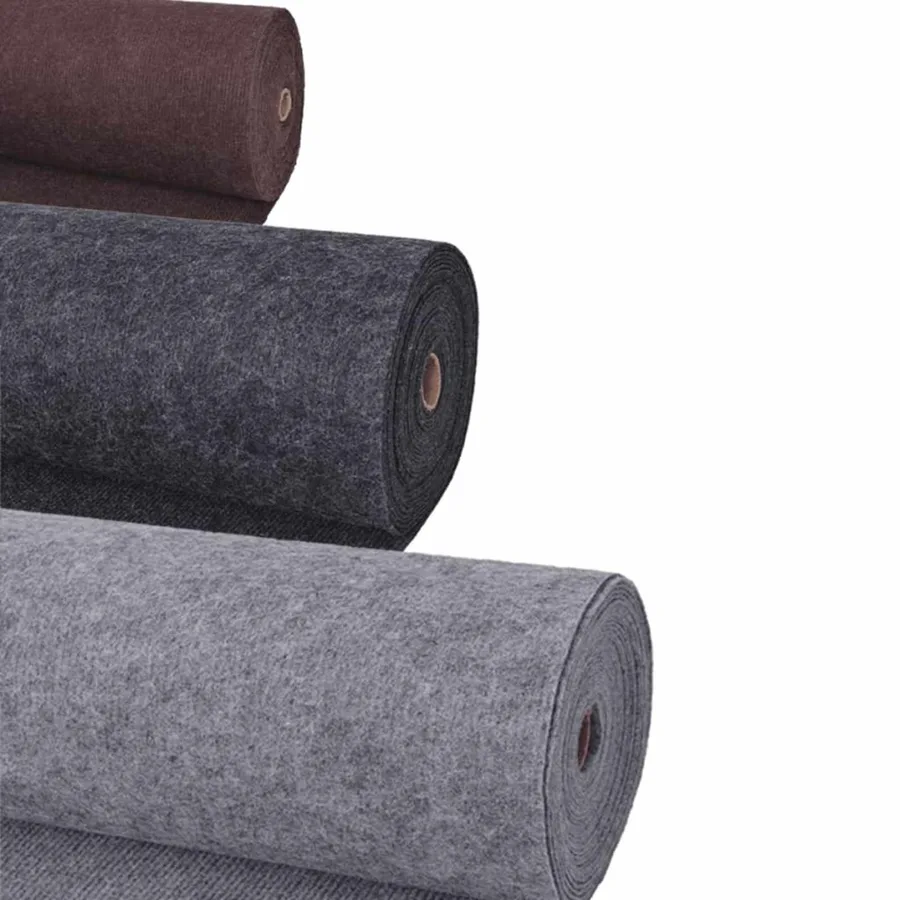 Tapis Gris 1,2 x 20 m Polyester - 2