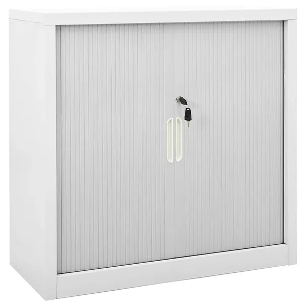 Armoire à portes coulissantes Gris 90x40x90 cm Acier