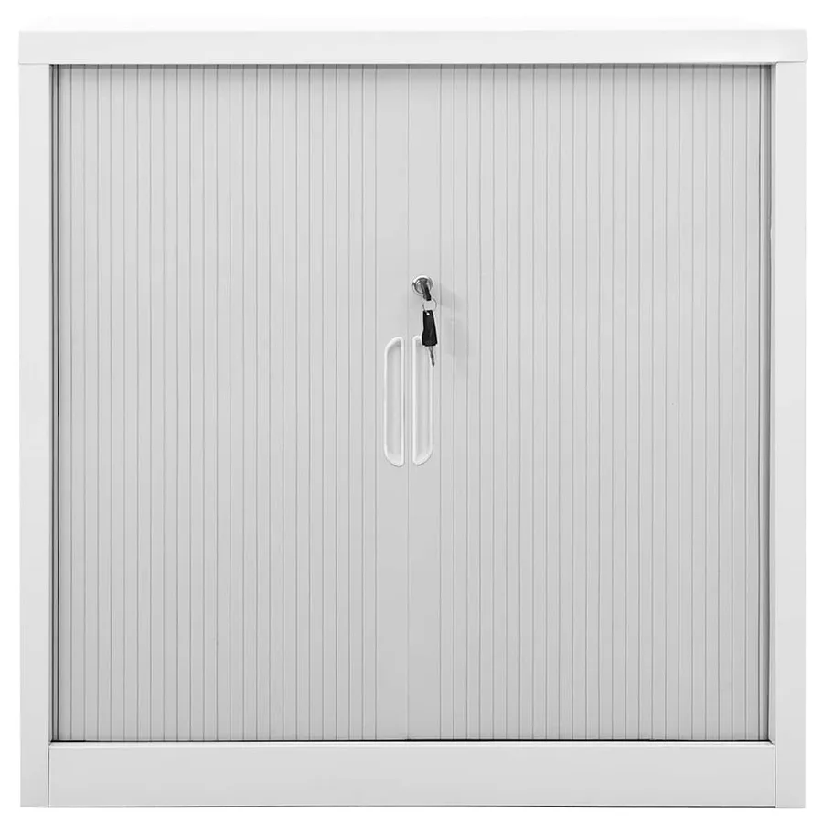 Armoire à portes coulissantes Gris 90x40x90 cm Acier - 2