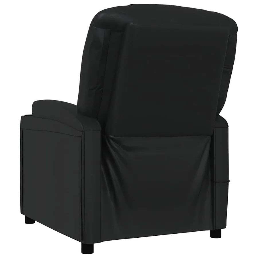 Fauteuil de massage Noir Similicuir - 5