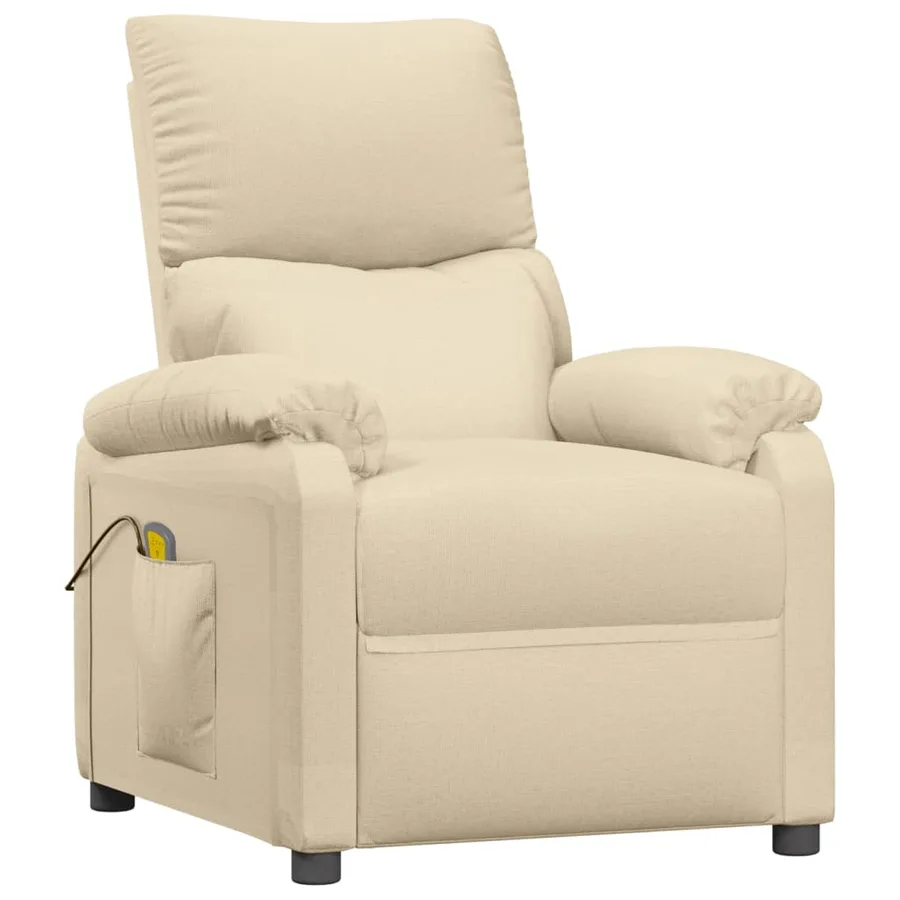 Fauteuil de massage Crème Tissu - 3
