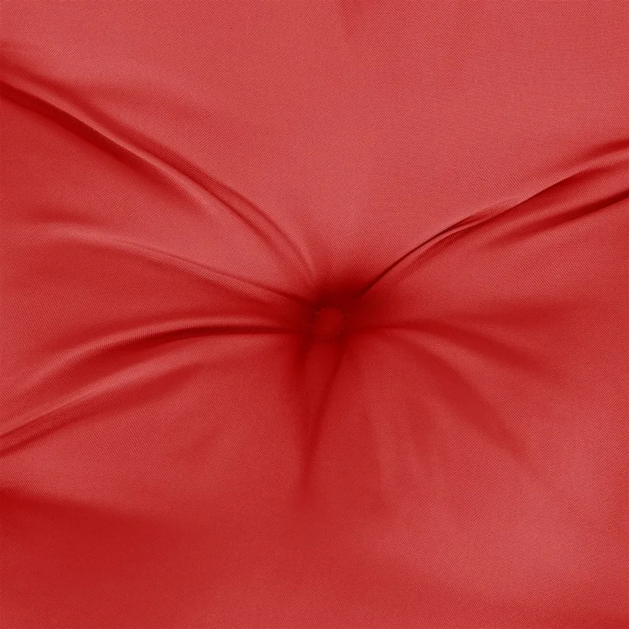 Coussin de palette rouge 60x40x12 cm tissu - 8