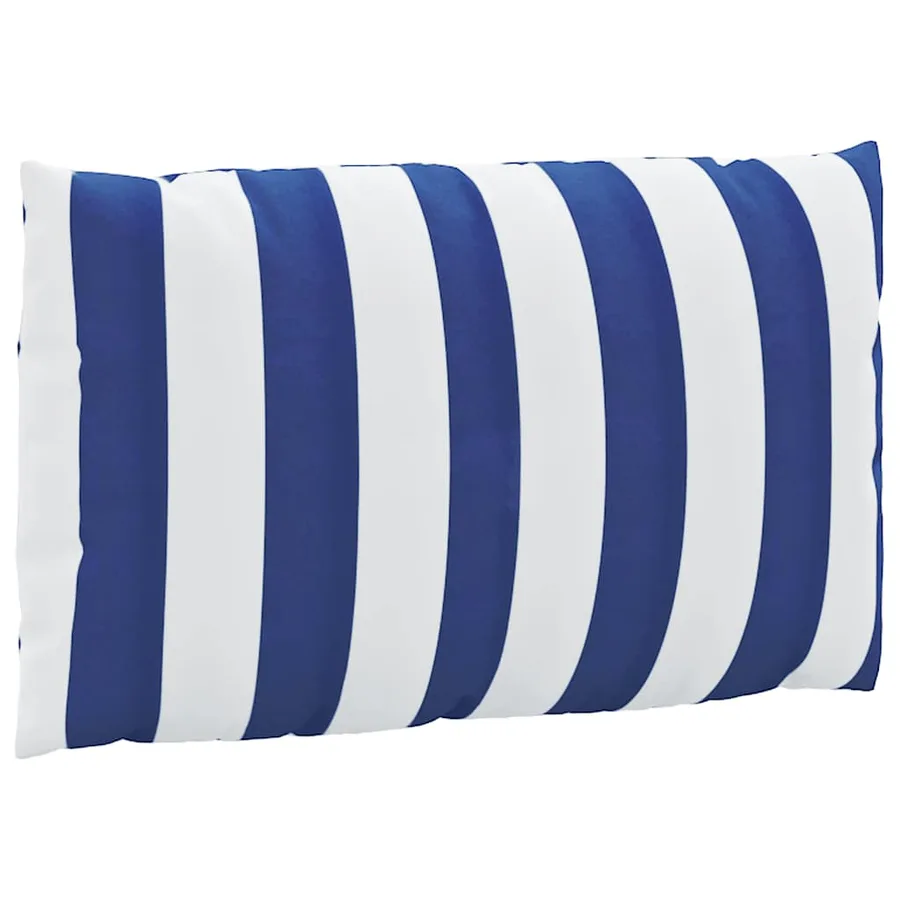 Coussins de palette lot de 3 rayures bleues/blanches - 5