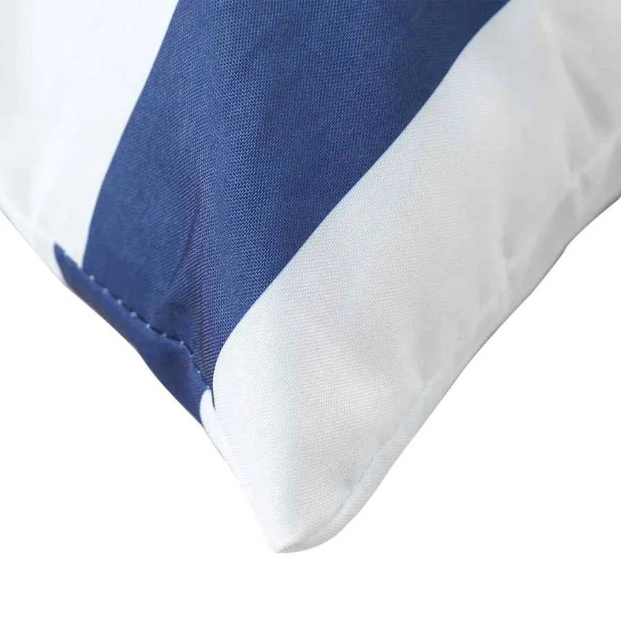Coussins de palette lot de 3 rayures bleues/blanches - 8