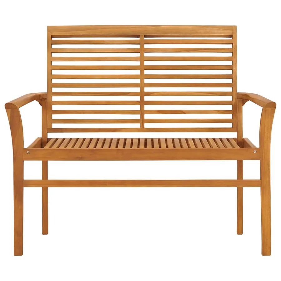 Banc de jardin 112 cm Bois de teck solide - 2