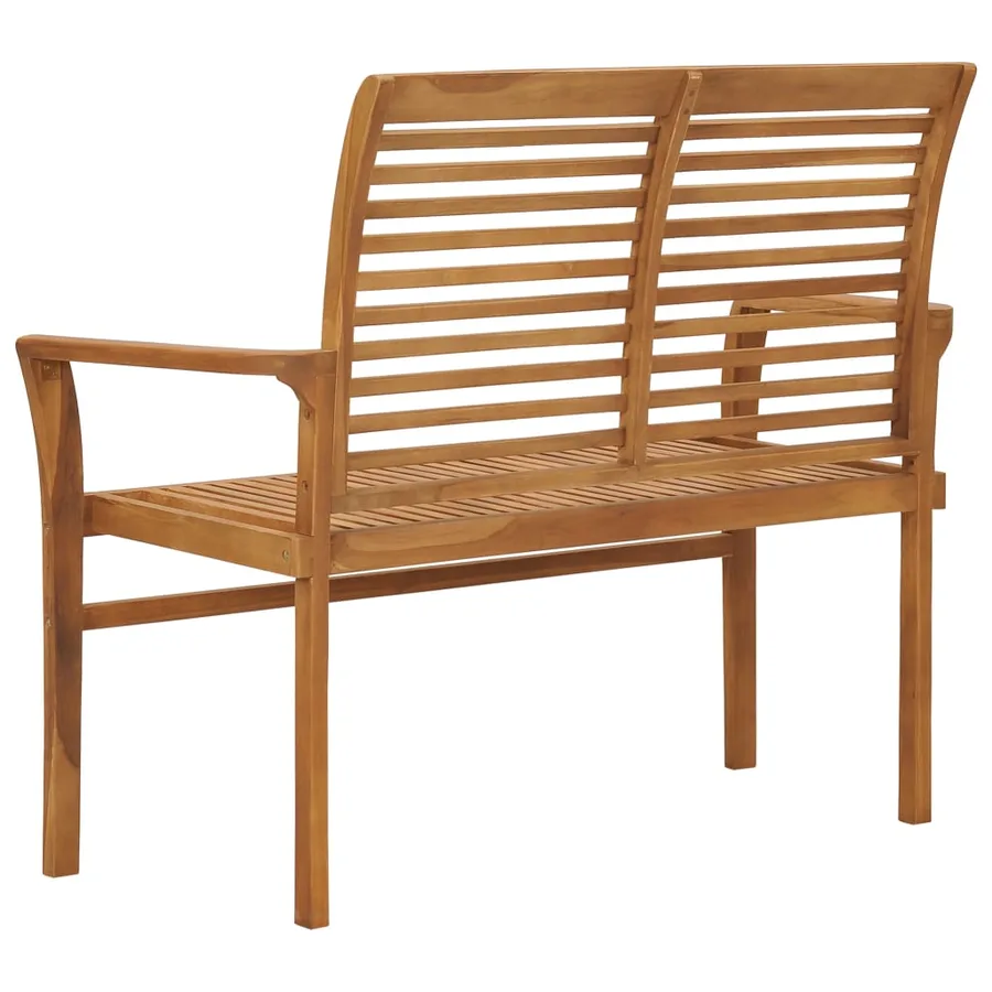 Banc de jardin 112 cm Bois de teck solide - 3
