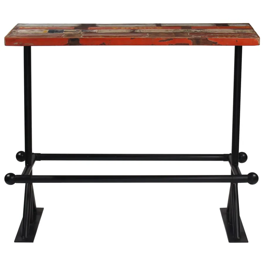 Mobilier de bar 5 pcs Bois de récupération massif Multicolore - 3