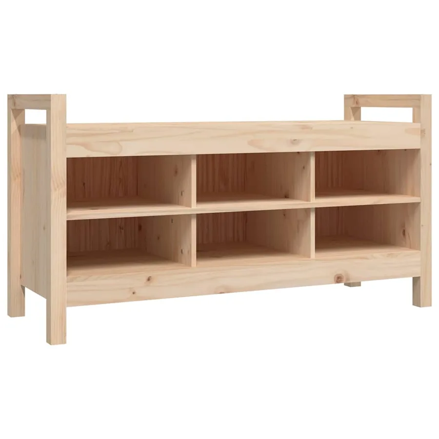 Banc d'entrée 110x40x60 cm Bois de pin massif - 2