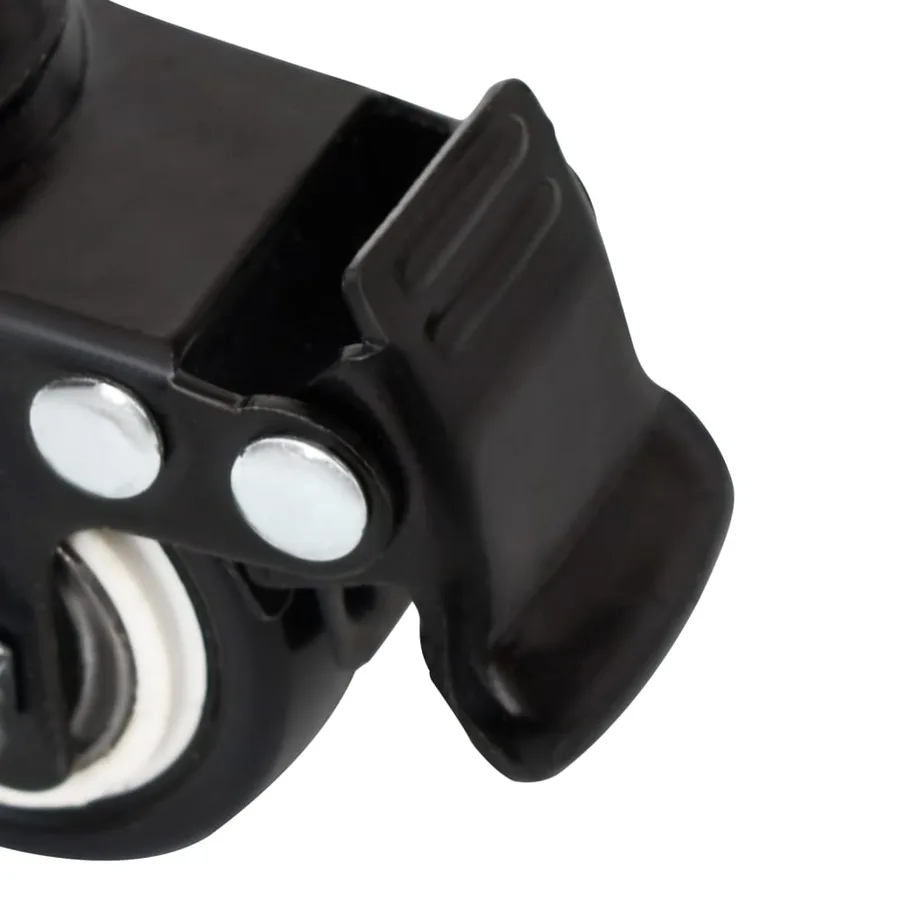 Roues pour jardinière 4 pcs noir 8x3,5x8 cm fer - 10