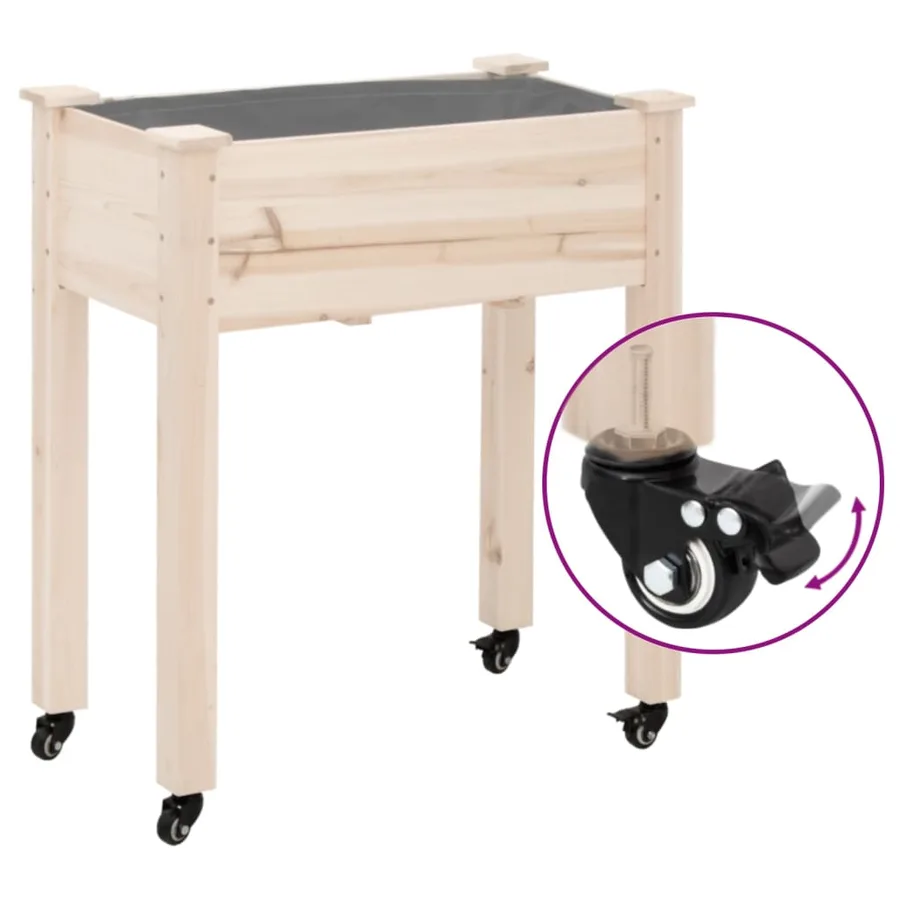 Roues pour jardinière 4 pcs noir 8x3,5x8 cm fer - 2
