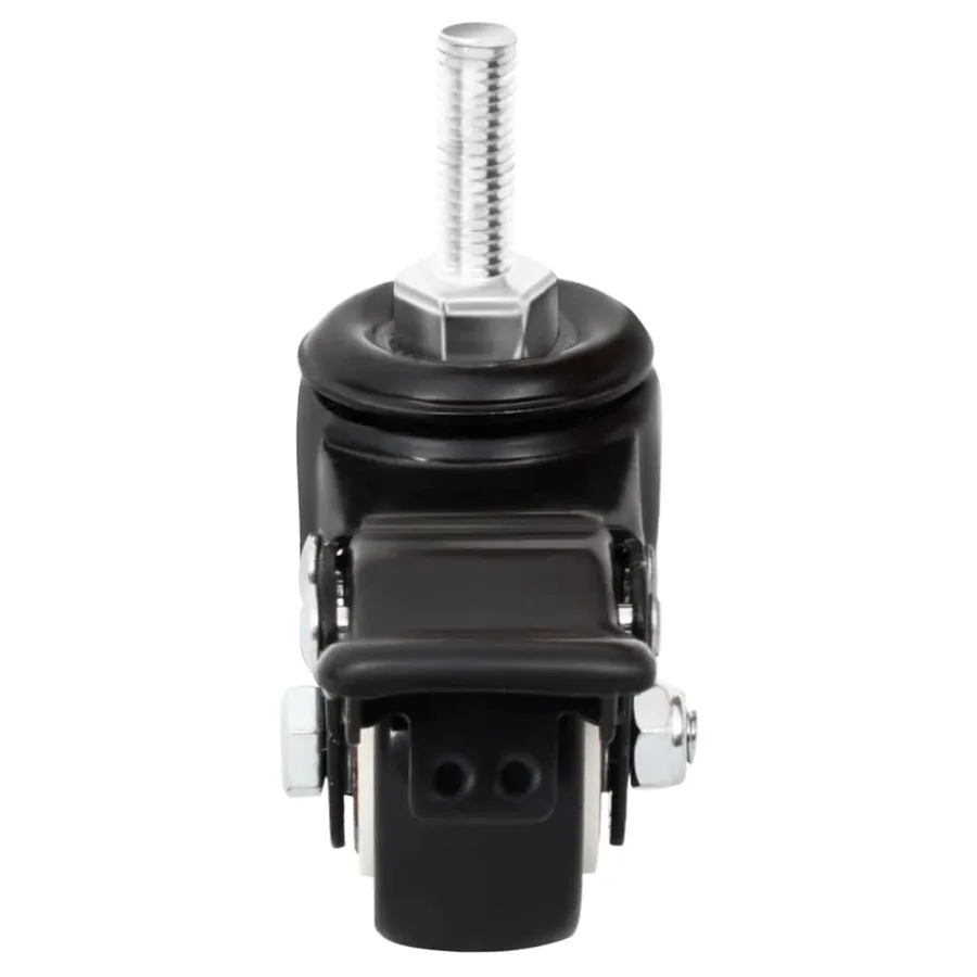 Roues pour jardinière 4 pcs noir 8x3,5x8 cm fer - 8