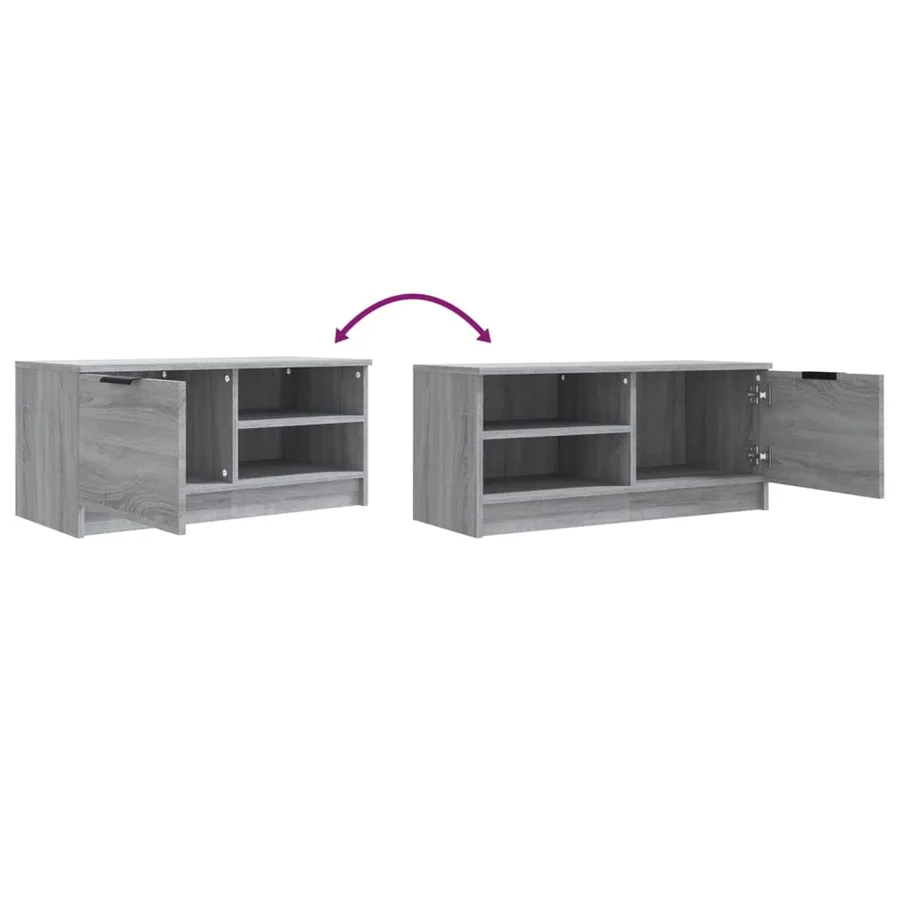 Meubles TV 2 pcs Sonoma gris 80x35x36,5 cm Bois d'ingénierie - 9
