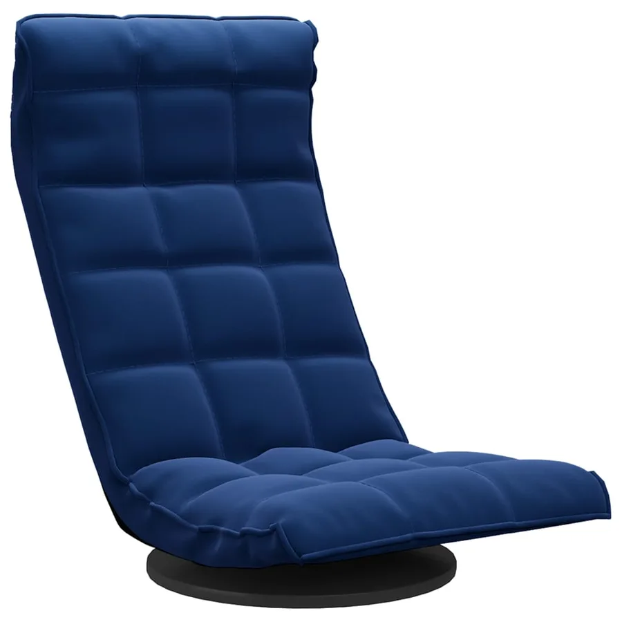 Chaise de sol pivotante Bleu Velours - 2