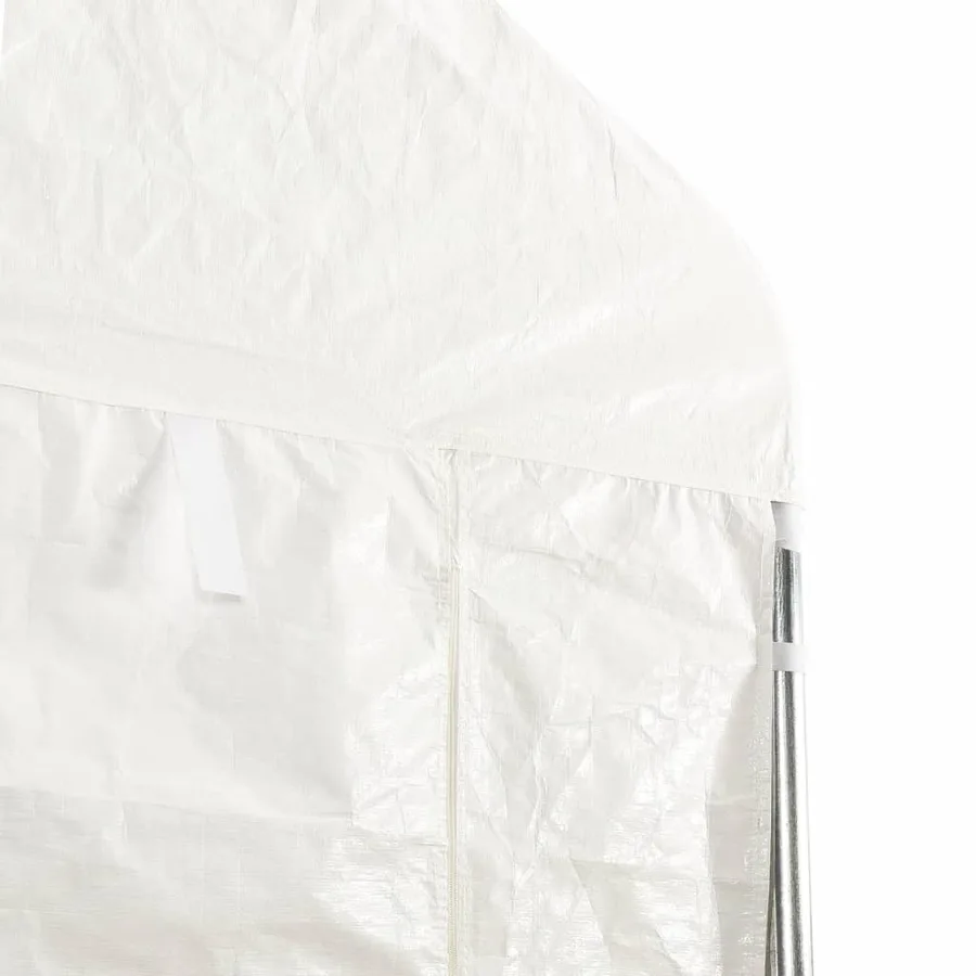 Belvédère avec toit blanc 13,38x2,28x2,69 m polyéthylène - 5