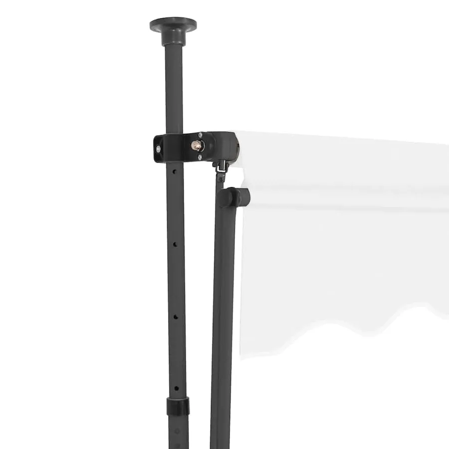 Auvent manuel rétractable avec LED 100 cm Crème - 4