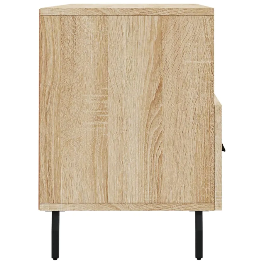 Meuble TV chêne sonoma 102x36x50 cm bois d'ingénierie - 7