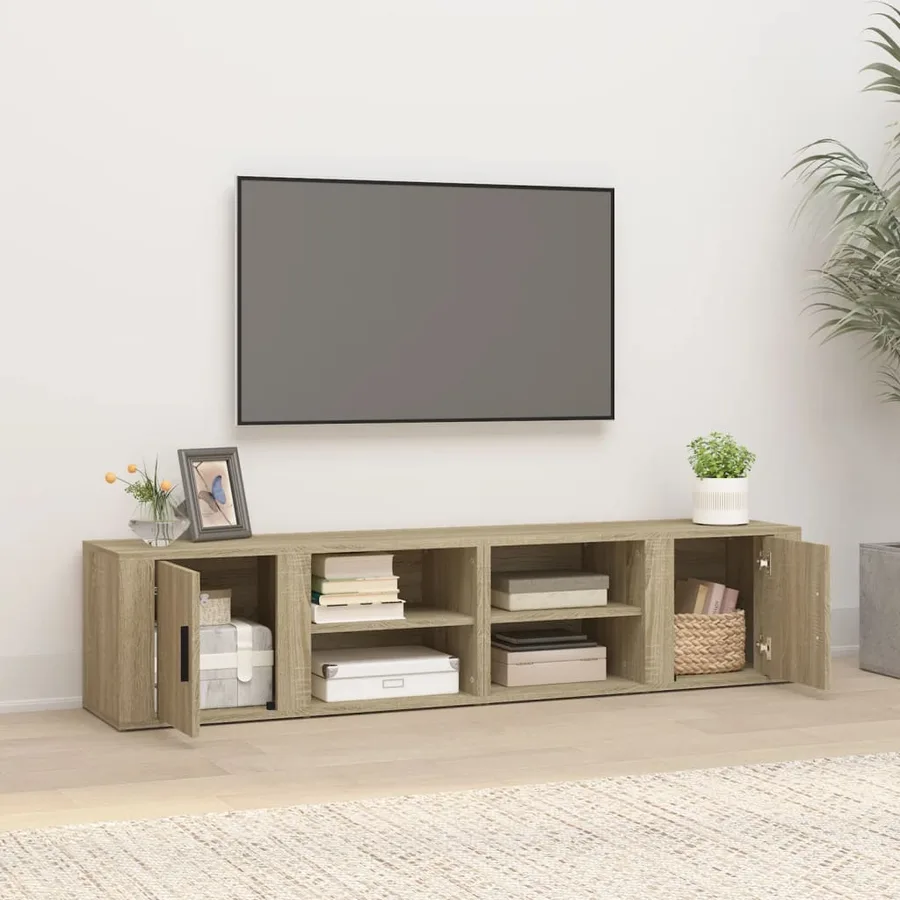 Meubles TV 2 pcs Chêne sonoma 80x31,5x36 cm Bois d'ingénierie - 3