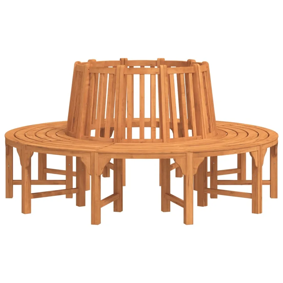 Banc de tour d'arbre rond Ø208 cm bois massif eucalyptus - 2