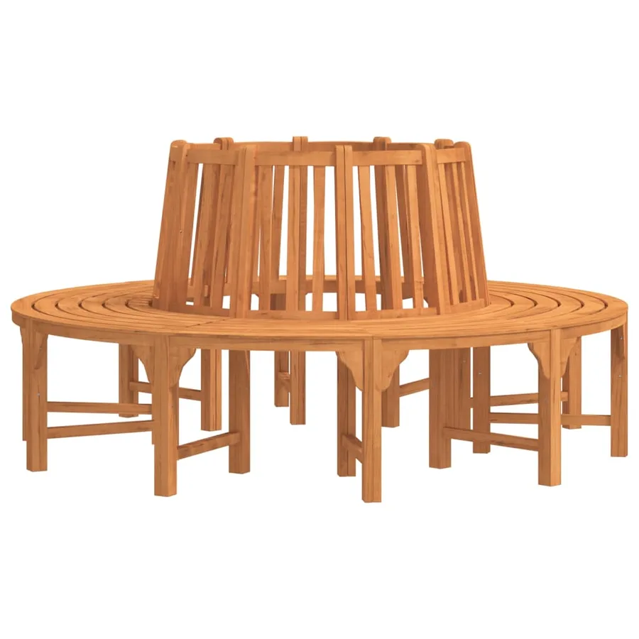 Banc de tour d'arbre rond Ø208 cm bois massif eucalyptus - 3
