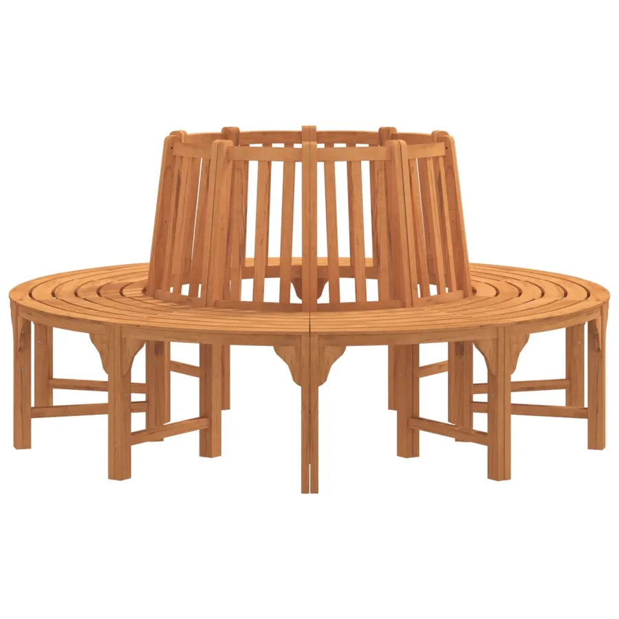 Banc de tour d'arbre rond Ø208 cm bois massif eucalyptus - 4