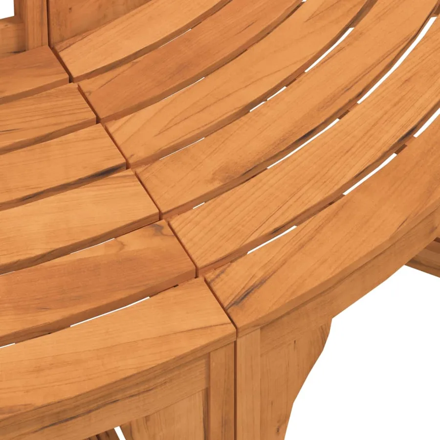 Banc de tour d'arbre rond Ø208 cm bois massif eucalyptus - 5