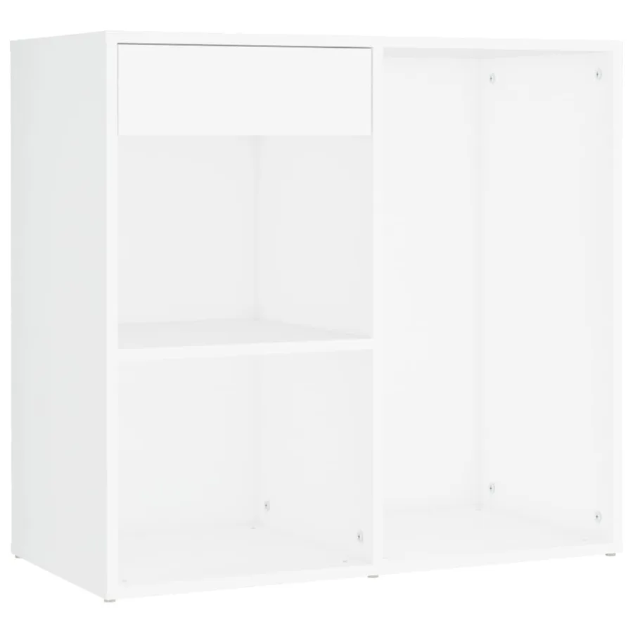 Ensemble de coiffeuse avec LED Blanc Bois d'ingénierie - 11