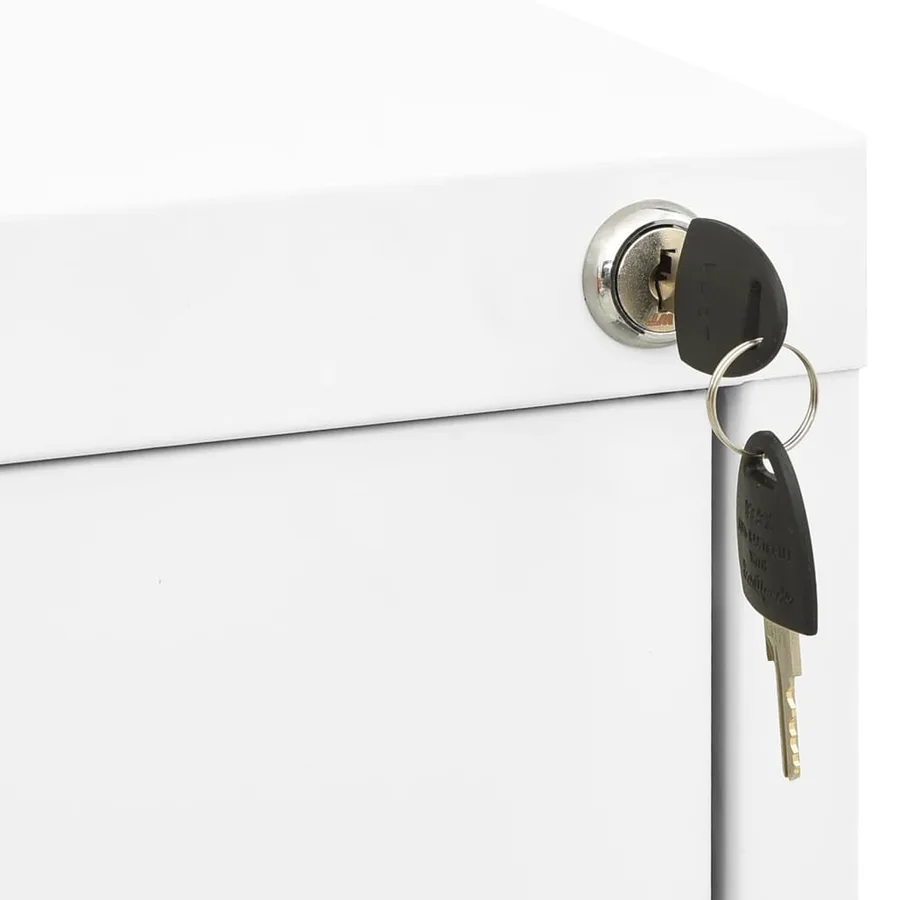 Classeur Blanc 46x62x133 cm Acier - 10