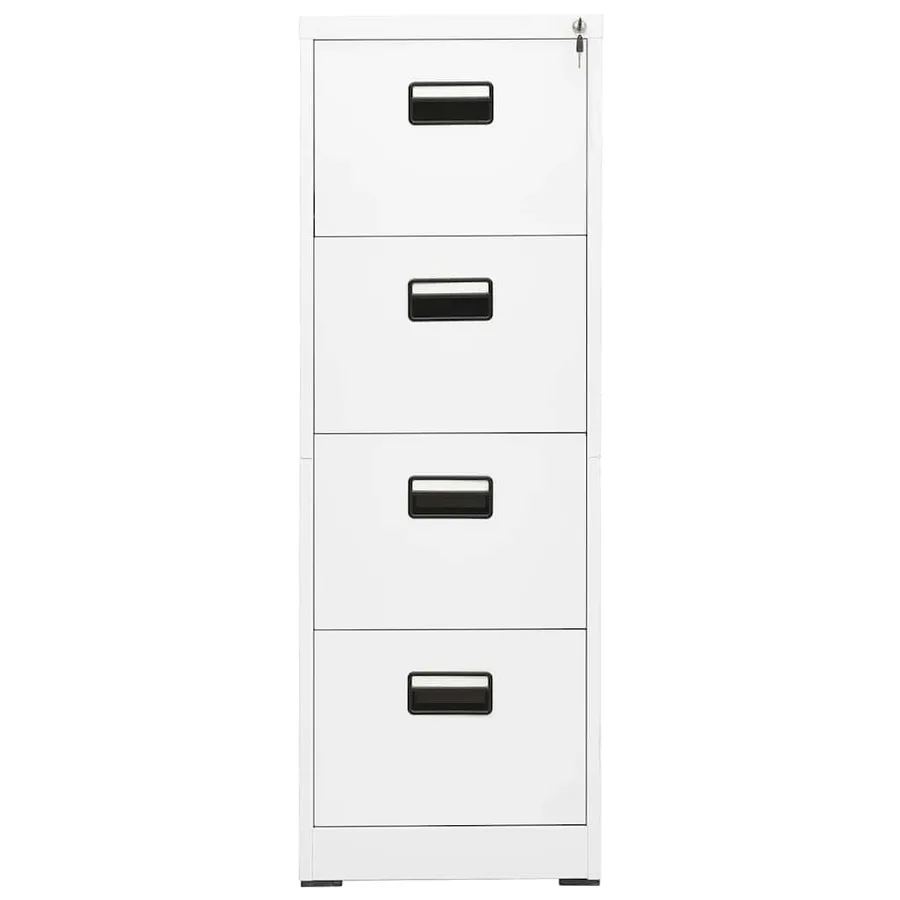 Classeur Blanc 46x62x133 cm Acier - 2