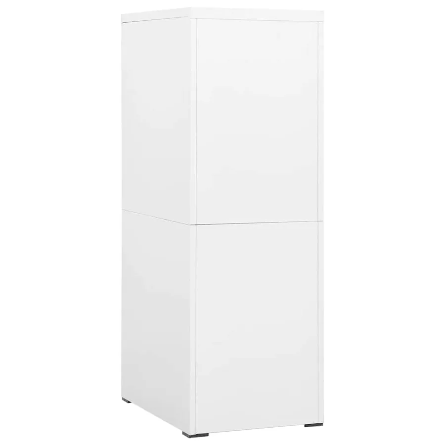 Classeur Blanc 46x62x133 cm Acier - 4