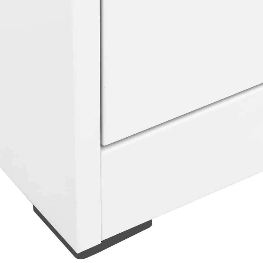 Classeur Blanc 46x62x133 cm Acier - 5