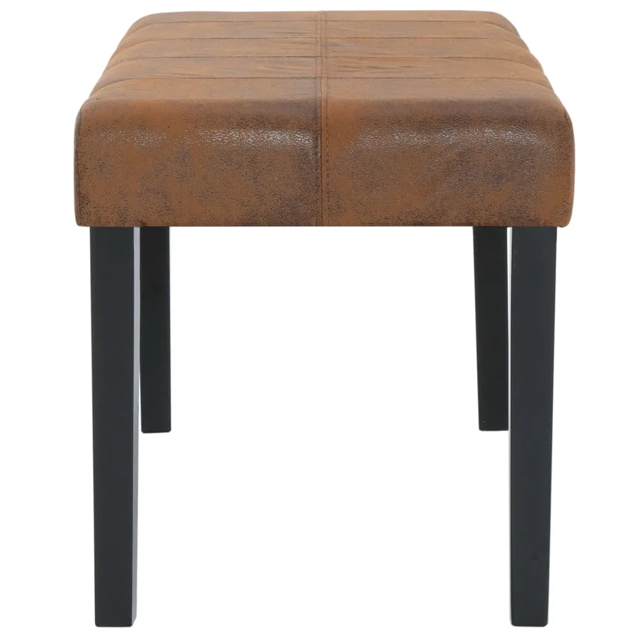 Banc 106 cm Marron Similicuir daim - 4